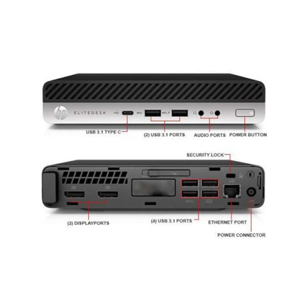 TECH SPECIAL HP EliteDesk 800 G5 Mini PC i7-9700t - 16GB RAM NO HDD TECH SPECIAL Main image