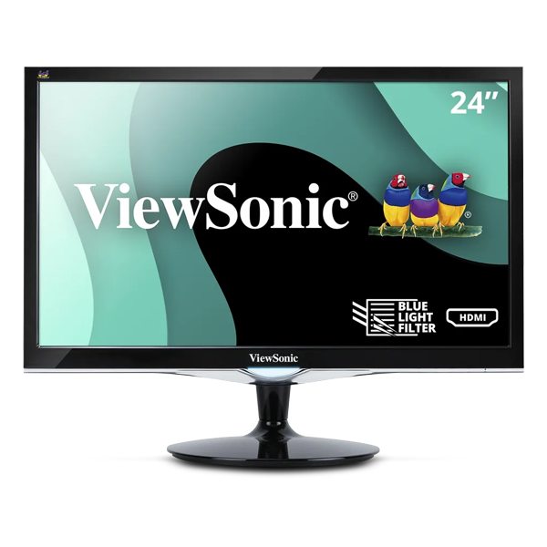 Viewsonic VX2452MH - 24" 1080p 2ms Monitor with HDMI, VGA and DVI Main image