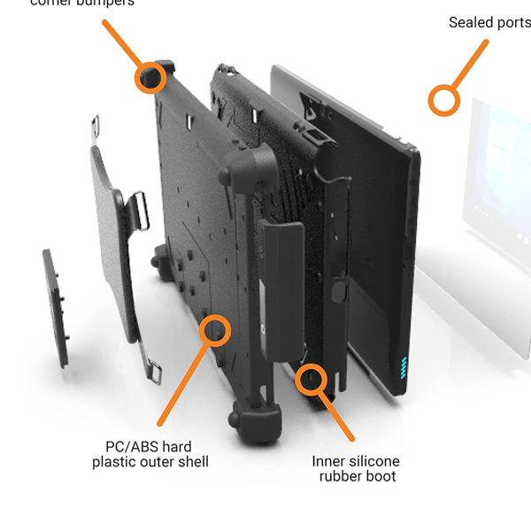 Mobile Demand XTablet 10B 10" Rugged Tablet with Keyboard Win 11 Pro