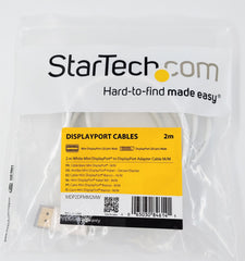 StarTech 2M Mini DisplayPort to DisplayPort Adapter Cable MDP2DPMM2MW