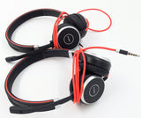 Lot of 2 Jabra Evolve 40 Stereo USB Corded Headset HSC017 6399-823-109 *NO CONTROLLER*