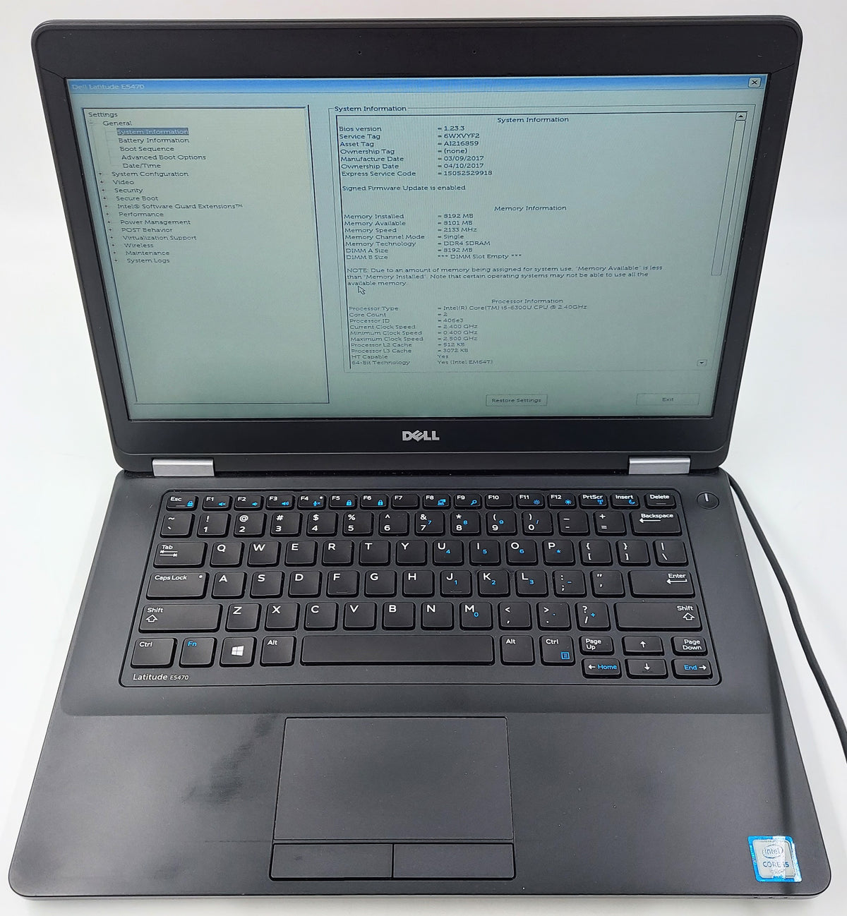 Dell Latitude E5470 i5-6300U 14.1" Laptop - 8GB RAM 256GB SSD - Win 10 Pro