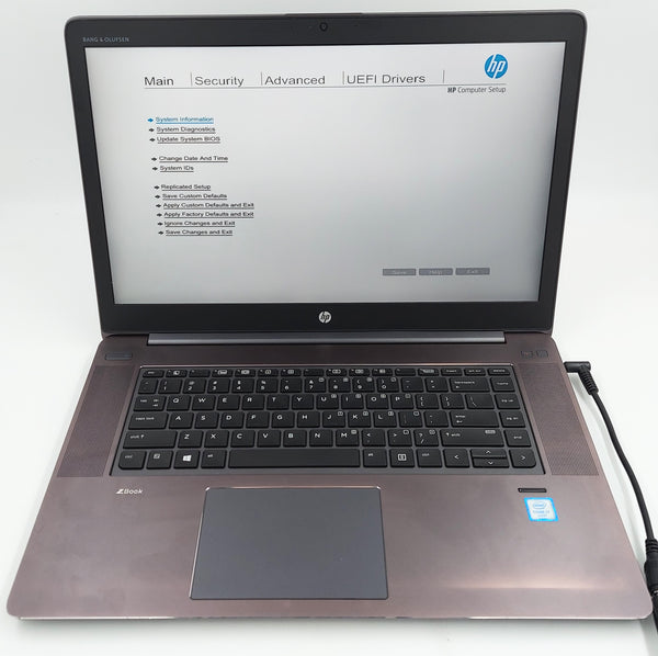 HP ZBook Studio G3 i7-6700HQ 15.6" 2.6GHz 16GB RAM 512GB SSD 4GB Graphics Card 4K Display - Win 10 Pro