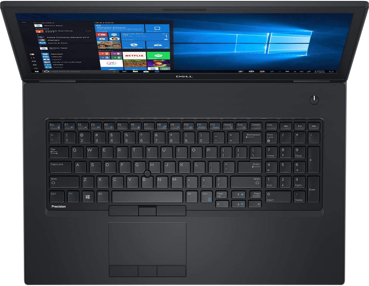 Dell Precision 7730 17.3" Mobile Workstation i7-8850H 6 Core - 32GB RAM 512GB NVME Quadro P5200 16GB Graphics Card - Win 11 Pro