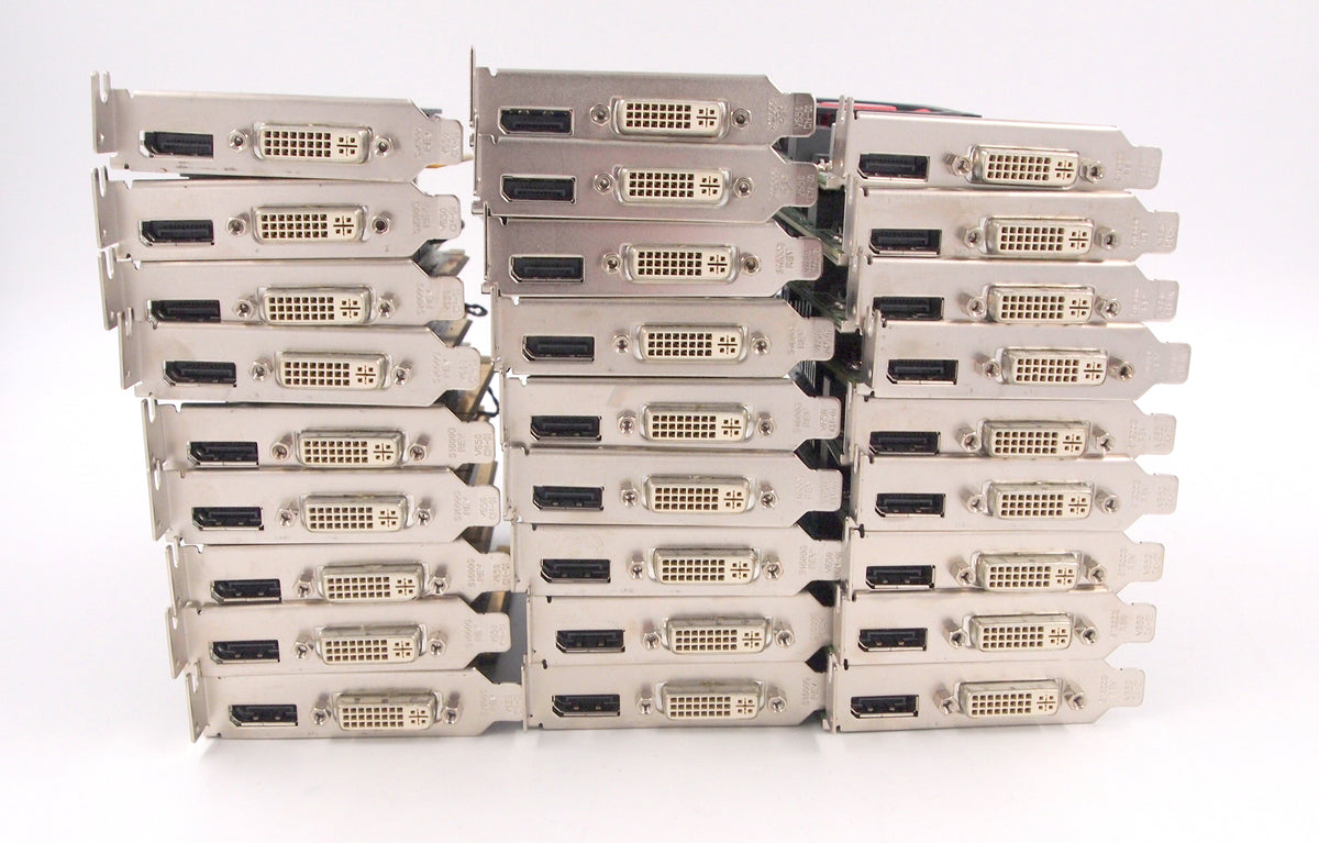 Lot of 27 AMD Radeon HD6450 KCC-REM-ATI-102-C26405 LP PCIe 1GB Video Graphics Card Main image