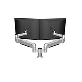 Adapt Global SpaceCo Space Arm Dual LCD Monitor Stand C-Clamp Desk