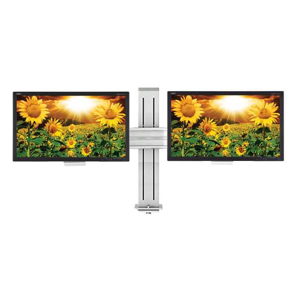 2 x NEC ea203wi 20" Widescreen Eco Friendly Monitor with Dual Monitor Stand (C-Clamp) Main image